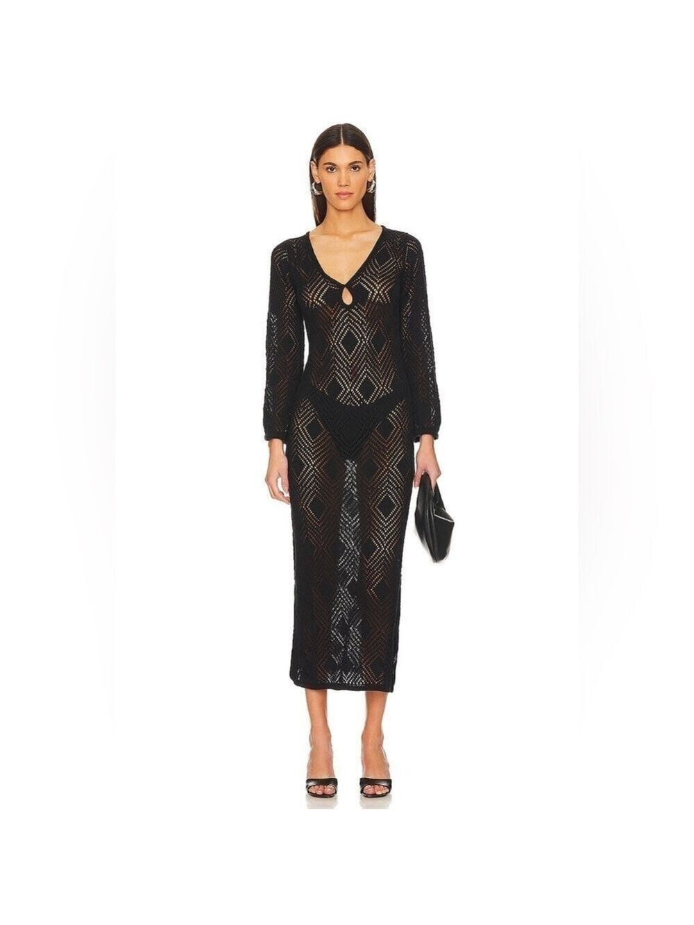 NWT Faithfull the Brand Handmade Serena Pointelle Dress 4